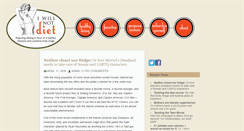 Desktop Screenshot of iwillnotdiet.com